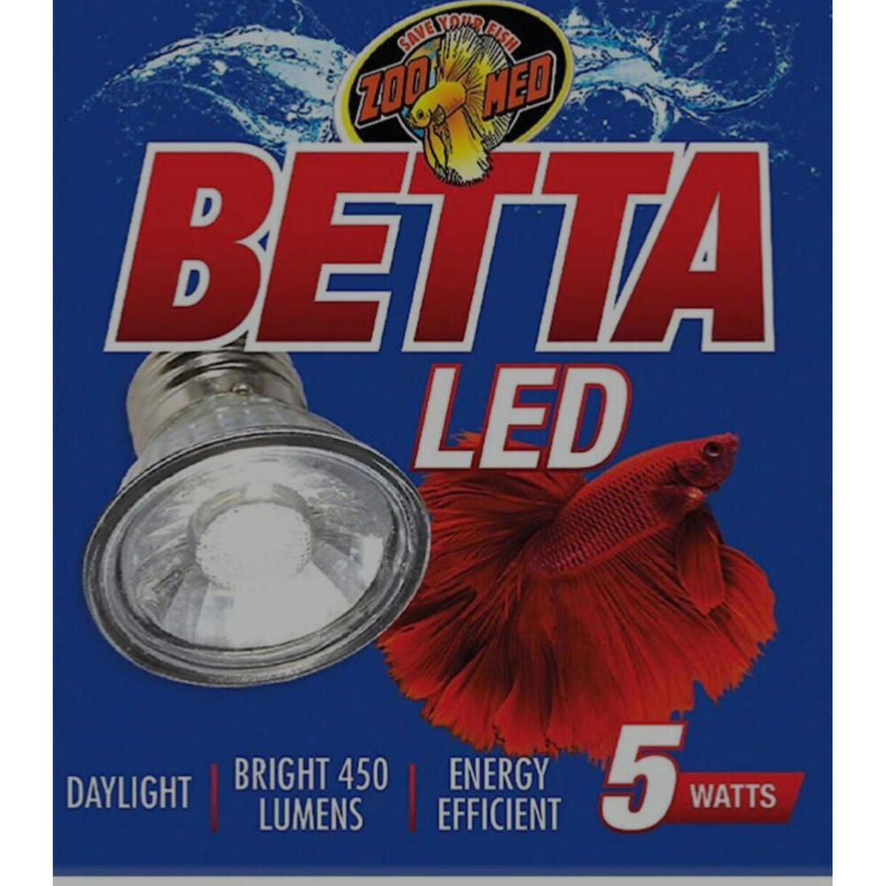 Zoo Med Betta Fish  LED Daylight Bright 450 Energy Efficient 5 Watts Bulb